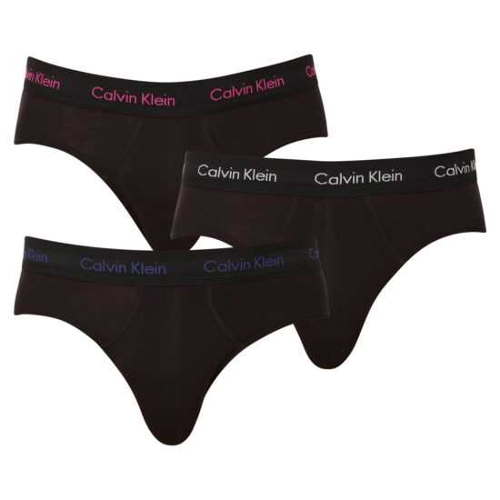 Calvin Klein 3PACK pánské slipy Calvin Klein černé (U2661G-CAQ) S