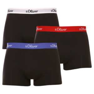 s.Oliver 3PACK pánské boxerky S.Oliver černé (JH-34B-45972549) XL