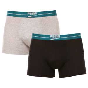 Puma 2PACK pánské boxerky Puma vícebarevné (701221415 004) XL