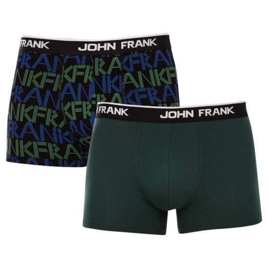 John Frank 2PACK pánské boxerky John Frank vícebarevné (JF2BTORA01) M