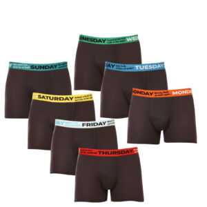 Gianvaglia 7PACK pánské boxerky Gianvaglia černé (GVG-5068) M