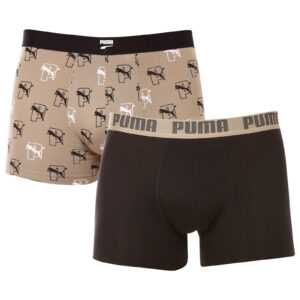 Puma 2PACK pánské boxerky Puma vícebarevné (701221417 002) L