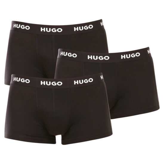 Hugo Boss 3PACK pánské boxerky Hugo Boss černé (50469786 001) XL