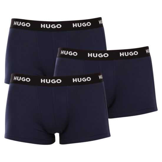Hugo Boss 3PACK pánské boxerky Hugo Boss tmavě modré (50469786 410) XXL