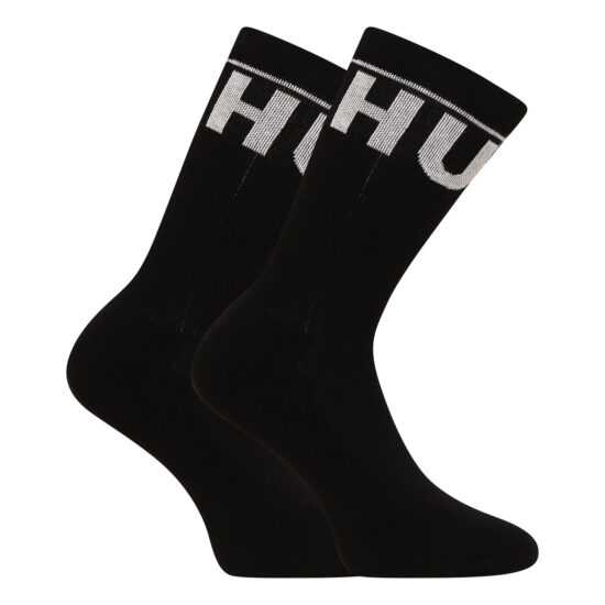 Hugo Boss 2PACK ponožky Hugo Boss vysoké černé (50468419 001) L