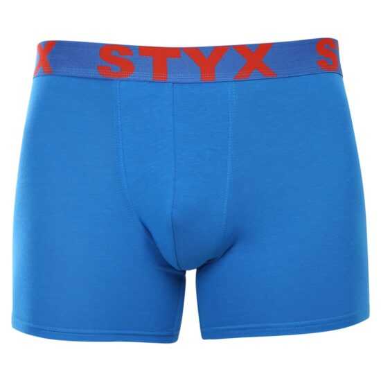 Styx Pánské boxerky Styx long sportovní guma modré (U1167) XXL