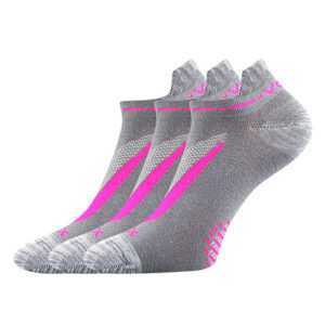 VoXX 3PACK ponožky VoXX šedé (Rex 10-greypink) S