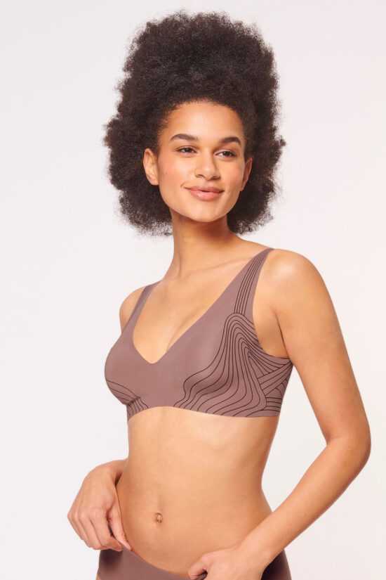 Sloggi Podprsenka Sloggi Zero Feel Soft Bra - SLO1141/kakaová / L SLO1B007-1141