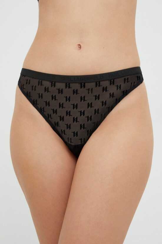 Karl Lagerfeld Tanga Karl Lagerfeld černá barva