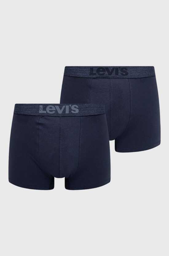 Levi's Boxerky Levi's (2-pack) tmavomodrá barva