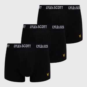 Lyle & Scott Boxerky Lyle & Scott (3-pack) černá barva