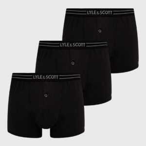 Lyle & Scott Boxerky Lyle & Scott (3-pack) černá barva