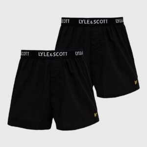 Lyle & Scott Bavlněné boxerky Lyle & Scott (2-pack) černá barva