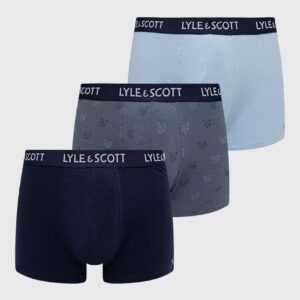 Lyle & Scott Boxerky Lyle & Scott (3-pack) tmavomodrá barva