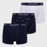 Lyle & Scott Boxerky Lyle & Scott (3-pack) tmavomodrá barva