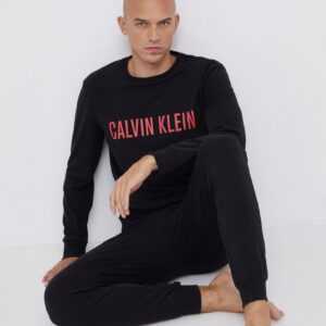 Calvin Klein Underwear Pyžamové tričko s dlouhým rukávem Calvin Klein Underwear černá barva