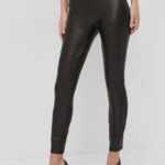 Spanx Modelovací legíny Spanx Leather-Like Ankle Skinny dámské