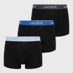 Lacoste Funkční prádlo Lacoste (3-pak) černá barva