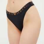 Emporio Armani Underwear Tanga Emporio Armani Underwear 2-pack černá barva