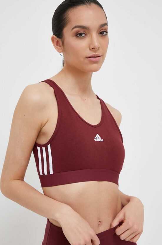 adidas Sportovní podprsenka adidas vínová barva