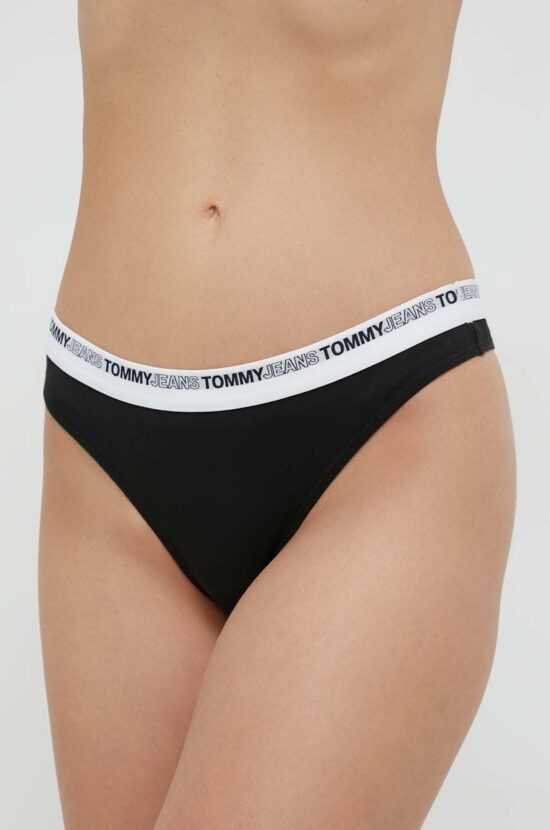 Tommy Hilfiger Tanga Tommy Hilfiger černá barva