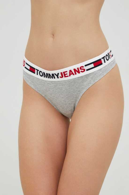 Tommy Hilfiger Tanga Tommy Hilfiger šedá barva