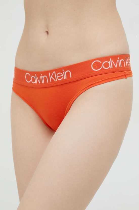 Calvin Klein Underwear Tanga Calvin Klein Underwear oranžová barva