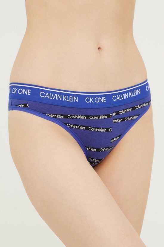 Calvin Klein Underwear Tanga Calvin Klein Underwear tmavomodrá barva