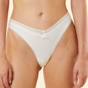 Etam Tanga Etam Power - Tanga V-shape - Blanc bílá barva