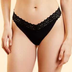 Etam Tanga Etam Wish - Tanga V-shape - Noir černá barva