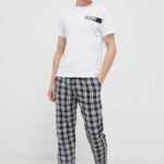 DKNY Bavlněné pyžamové kalhoty Dkny černá barva