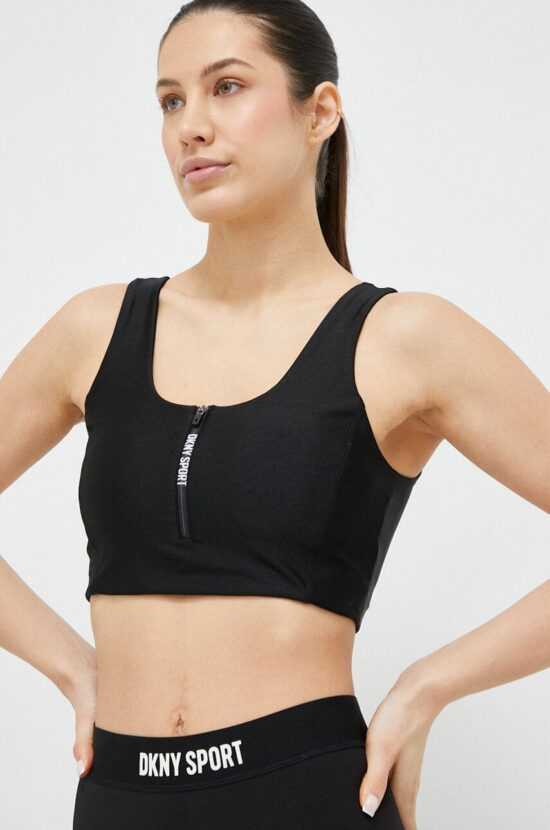 DKNY Sportovní podprsenka Dkny černá barva