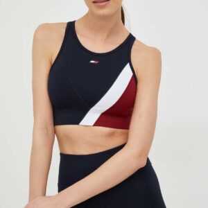 Tommy Hilfiger Sportovní podprsenka Tommy Hilfiger tmavomodrá barva