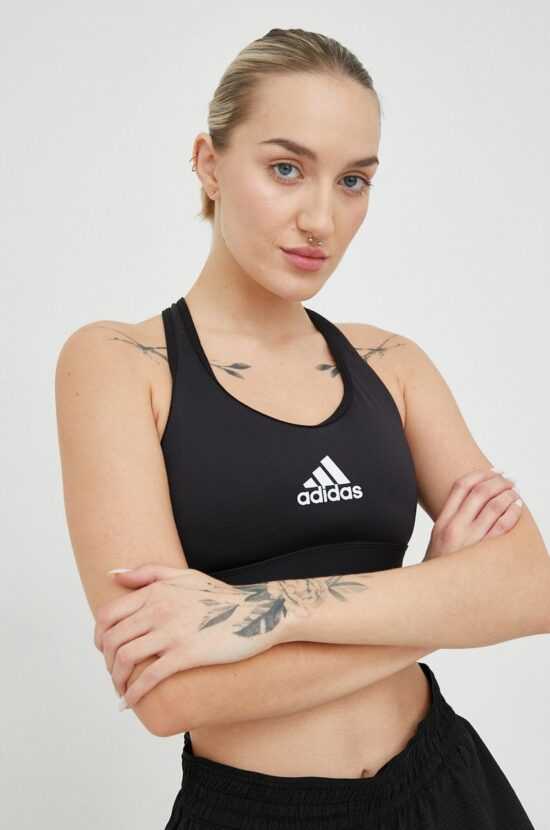 adidas Performance Sportovní podprsenka adidas Performance PowerReact černá barva