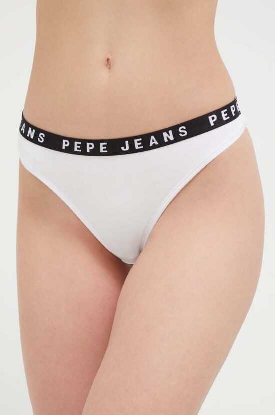 Pepe Jeans Tanga Pepe Jeans bílá barva