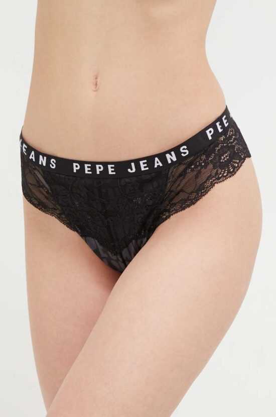 Pepe Jeans Kalhotky brazilky Pepe Jeans černá barva