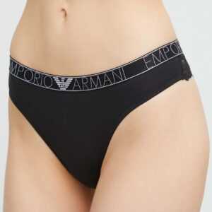 Emporio Armani Underwear Tanga Emporio Armani Underwear 2-pack černá barva