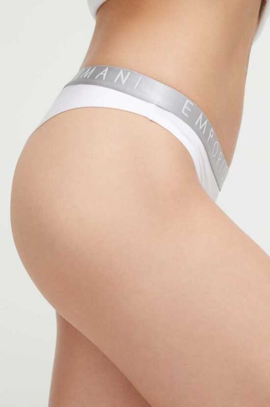 Emporio Armani Underwear Tanga Emporio Armani Underwear 2-pack bílá barva