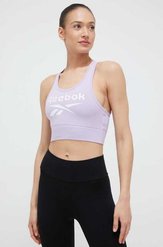 Reebok Sportovní podprsenka Reebok Reebok Identity fialová barva