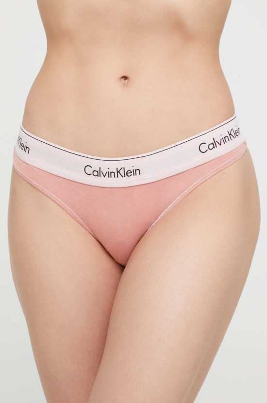 Calvin Klein Underwear Tanga Calvin Klein Underwear oranžová barva