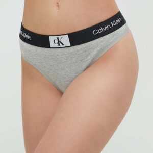 Calvin Klein Underwear Tanga Calvin Klein Underwear šedá barva