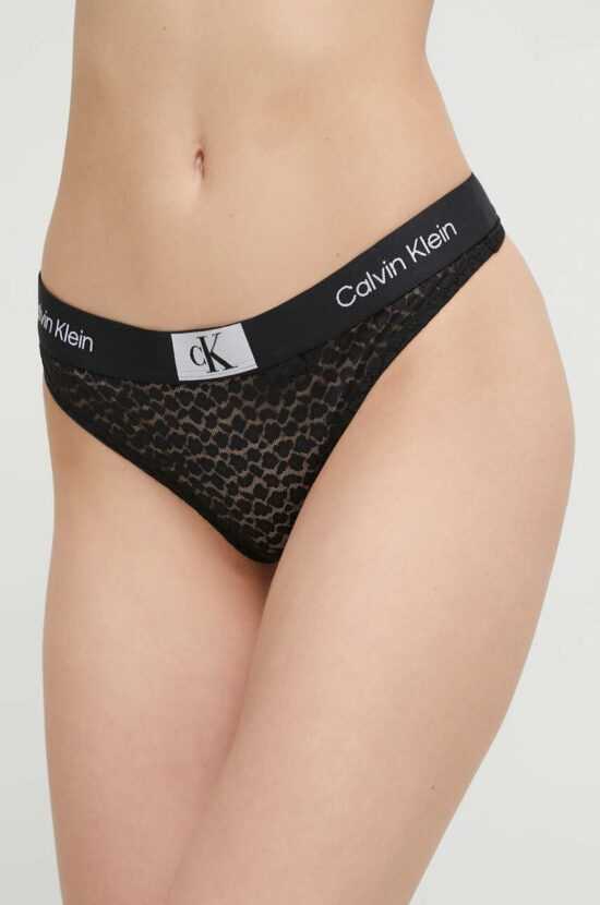 Calvin Klein Underwear Tanga Calvin Klein Underwear černá barva