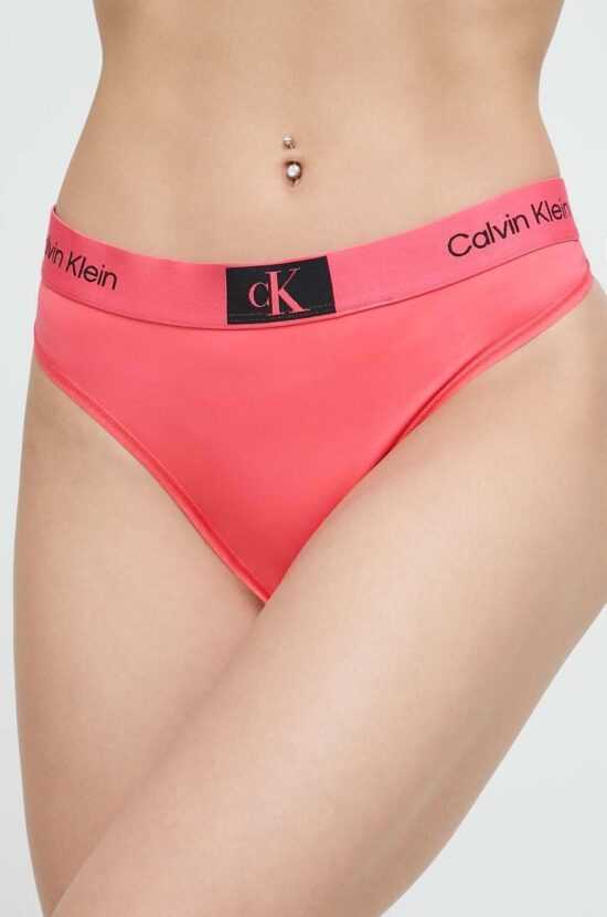 Calvin Klein Underwear Tanga Calvin Klein Underwear růžová barva