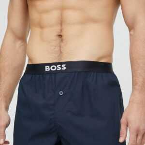 Boss Bavlněné boxerky BOSS 2-pack tmavomodrá barva