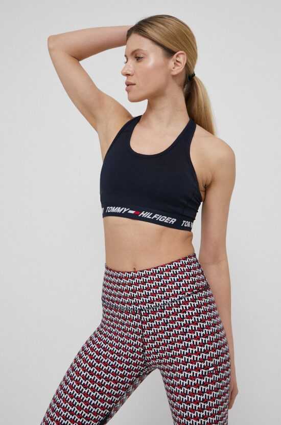 Tommy Hilfiger Sportovní podprsenka Tommy Hilfiger tmavomodrá barva