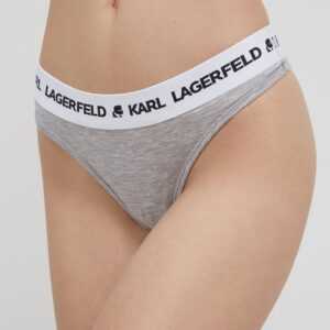 Karl Lagerfeld Tanga Karl Lagerfeld šedá barva