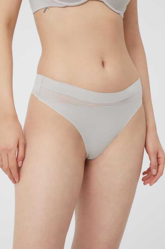 Calvin Klein Underwear Tanga Calvin Klein Underwear šedá barva